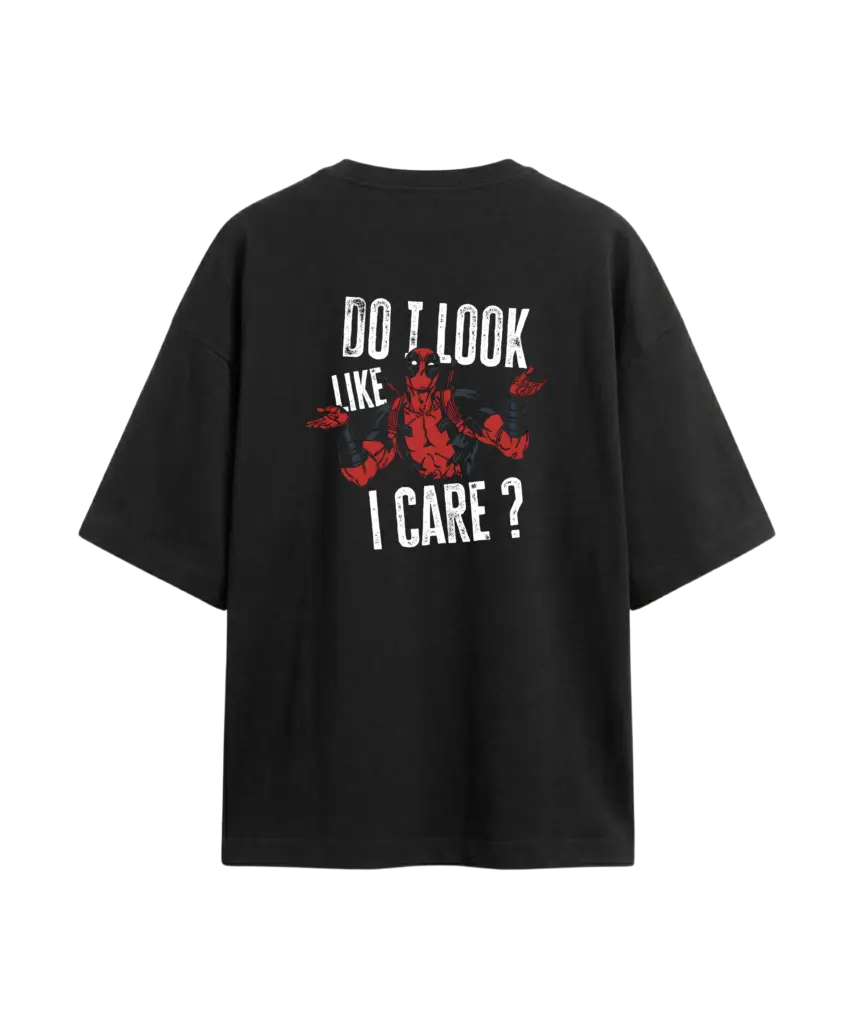 Zero Cares Deadpool Oversized TShirt