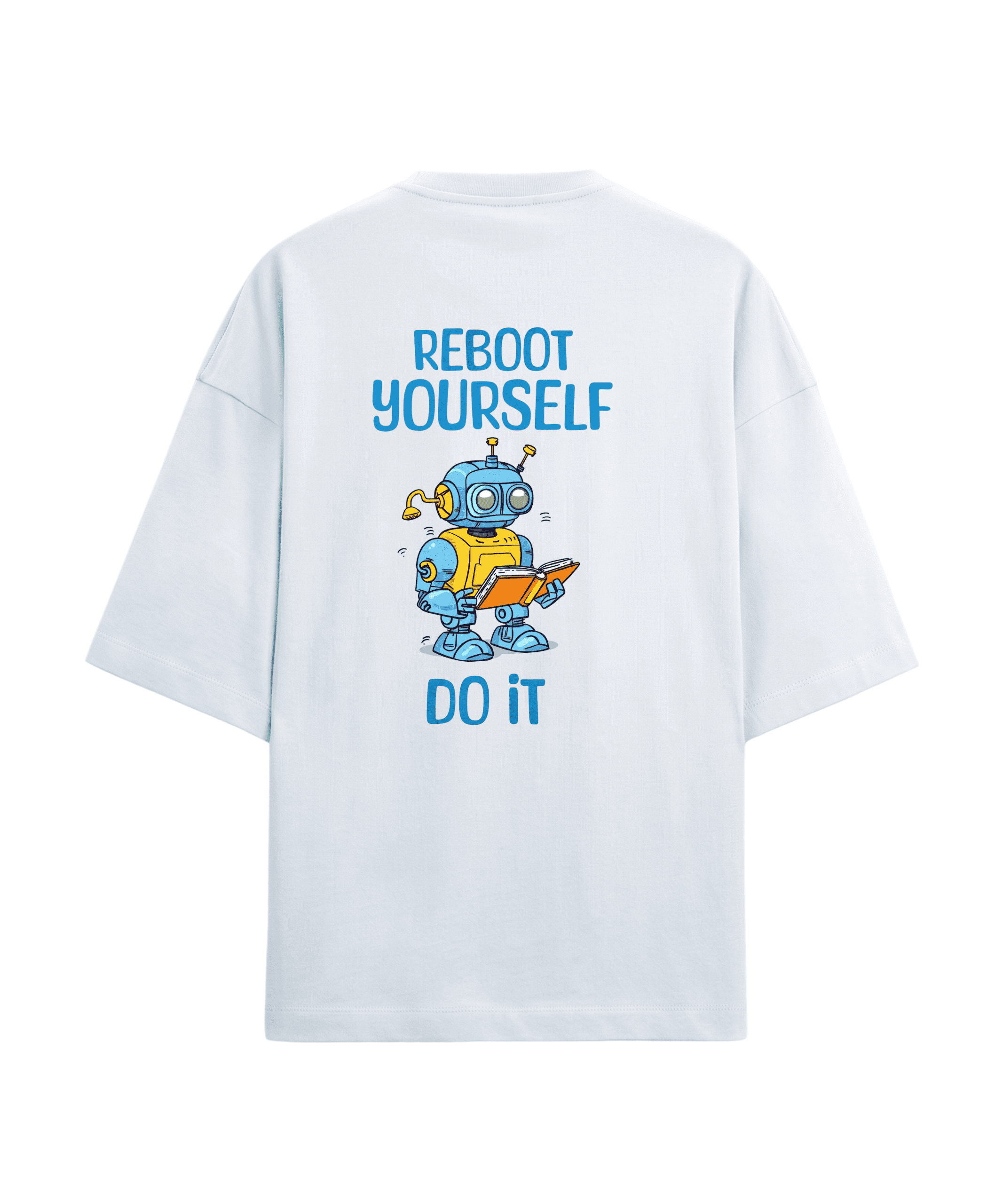 Reboot Yourself Oversized Graphic Tshirt - Image 2